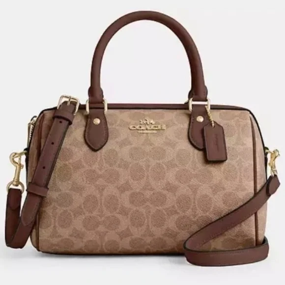 Coach Brown Signature Satchel